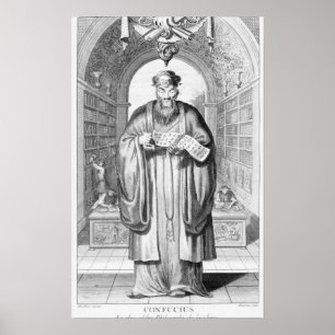 Kong-Fu-Tse oder Konfuzius Poster
