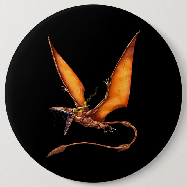 Kongamato Cryptid Creature Button (Vorderseite)