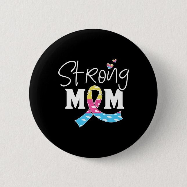 Kongenitale Diaphragma Hernie Bewusstsein CDH Mama Button (Vorderseite)
