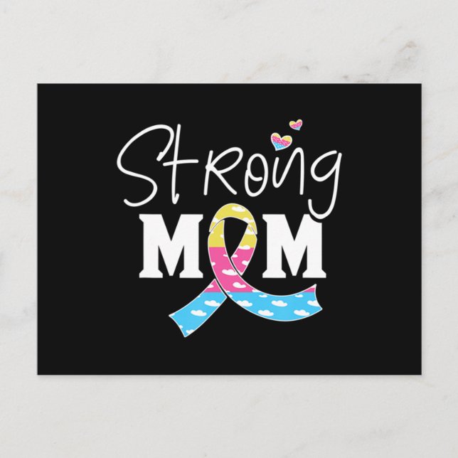 Kongenitale Diaphragma Hernie Bewusstsein CDH Mama Postkarte (Vorderseite)