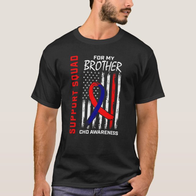 Kongenitale Herzerkrankung CHD Bewusstsein Bruder  T-Shirt (Vorderseite)