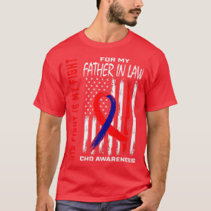 Kongenitale Herzfehler CHD Bewusstsein Vater in La T-Shirt