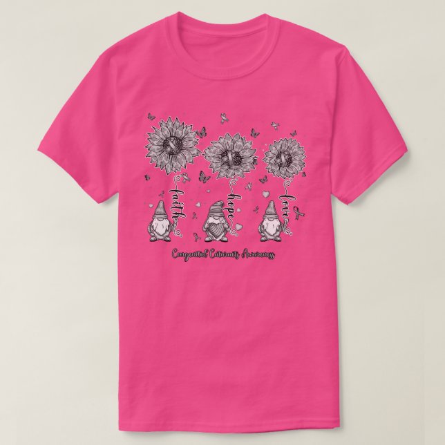 Kongenitale Katarakt Bewusstsein gnome Glaube hoff T-Shirt (Design vorne)
