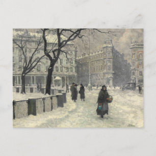 Kongens Nytorv Kopenhagen im Winter   Paul Fischer Postkarte