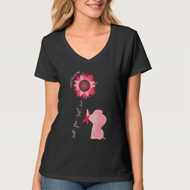 Kongestive Herzinsuffizienz Aufklärung Hoher Blutd T-Shirt (Vorderseite)