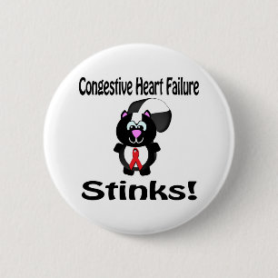 Kongestive Herzinsuffizienz stinkt Skunk Awareness Button