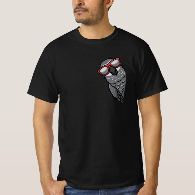 Kongo African Gray Parrot T-Shirt (Vorderseite)