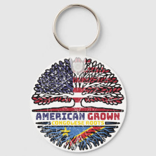Kongo Congolese US American United States Tree Schlüsselanhänger
