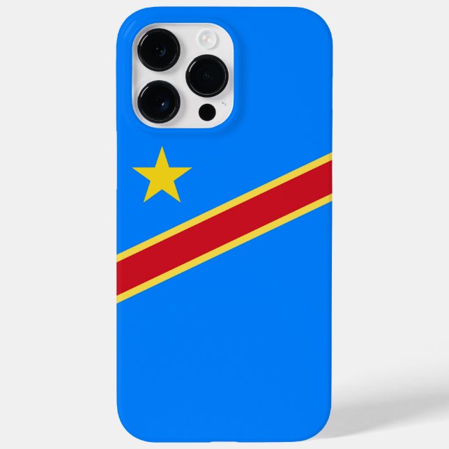 Kongo-Flagge Case-Mate iPhone 14 Pro Max Hülle (Rückseite)