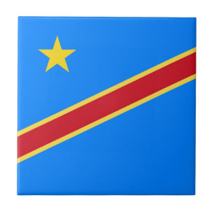 Kongo-Flagge Fliese