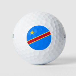 Kongo-Flagge Golfball