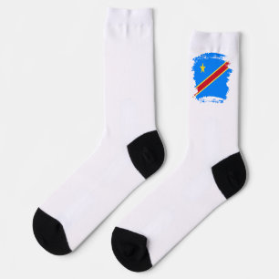 Kongo-Flagge Socken