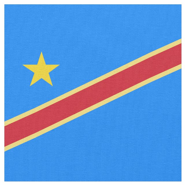 Kongo-Flagge Stoff (Nahaufnahme)
