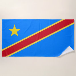 Kongo-Flagge Strandtuch