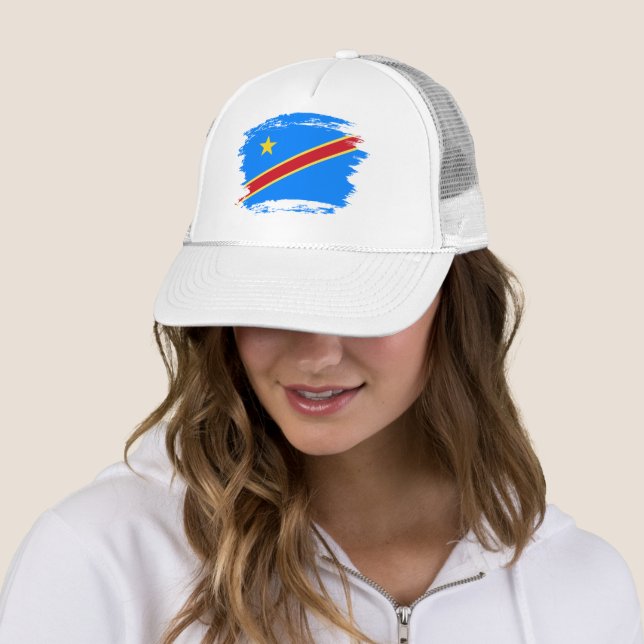 Kongo-Flagge Truckerkappe (Beispiel)