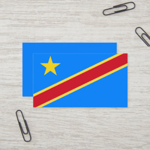 Kongo-Flagge Visitenkarte