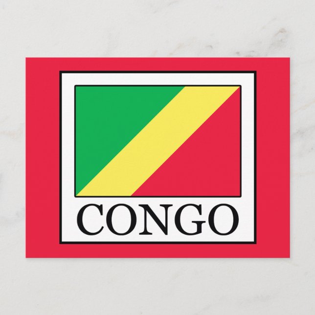 Kongo Postkarte (Vorderseite)