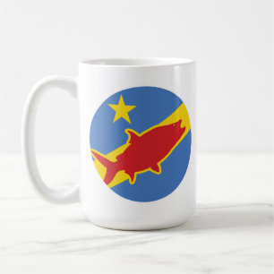 Kongo Tigerfish Kongolesische Nationale Tierflagge Kaffeetasse