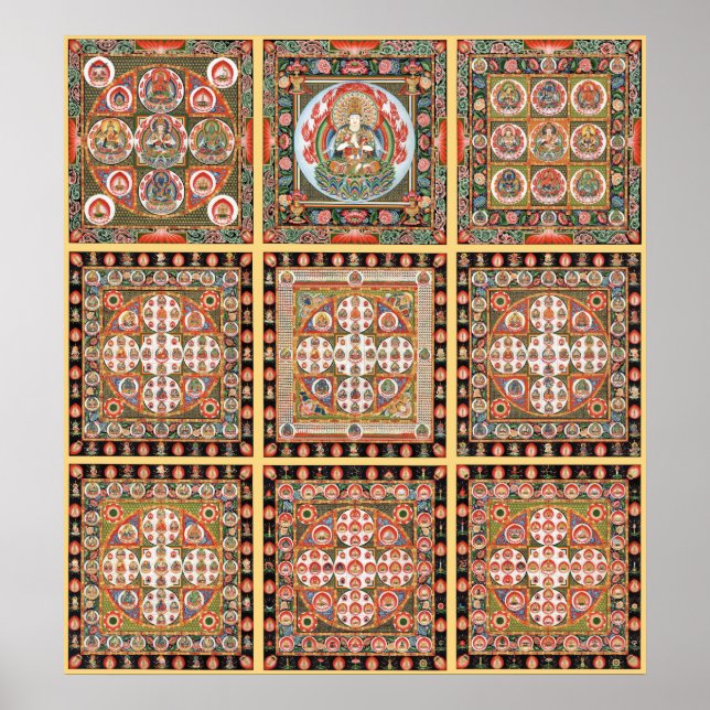 Kongokai Mandala Poster (Vorne)