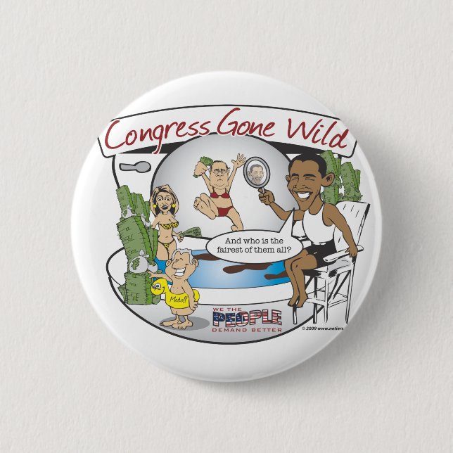 Kongreß wild gegangen button (Vorderseite)