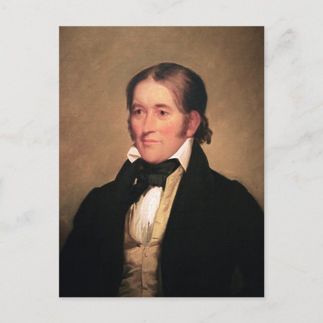 Kongressabgeordneter Davy Crockett von Chester Har Postkarte (Vorderseite)