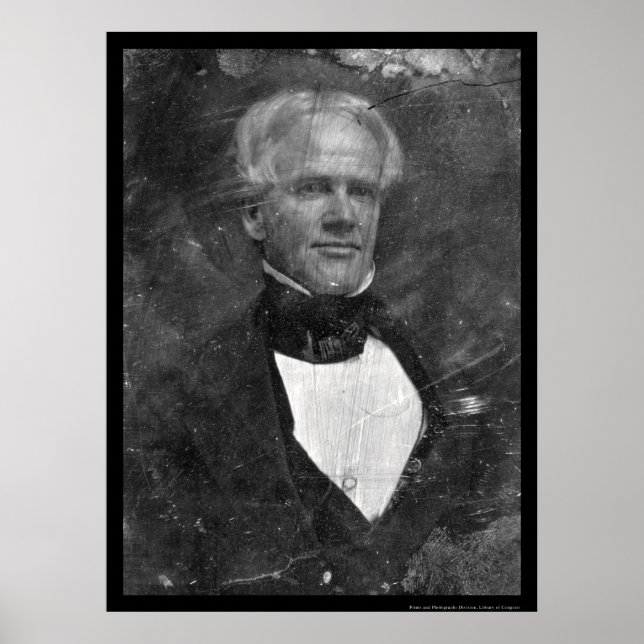 Kongressabgeordneter Horace Mann Daguerreotyp 1846 Poster (Vorne)