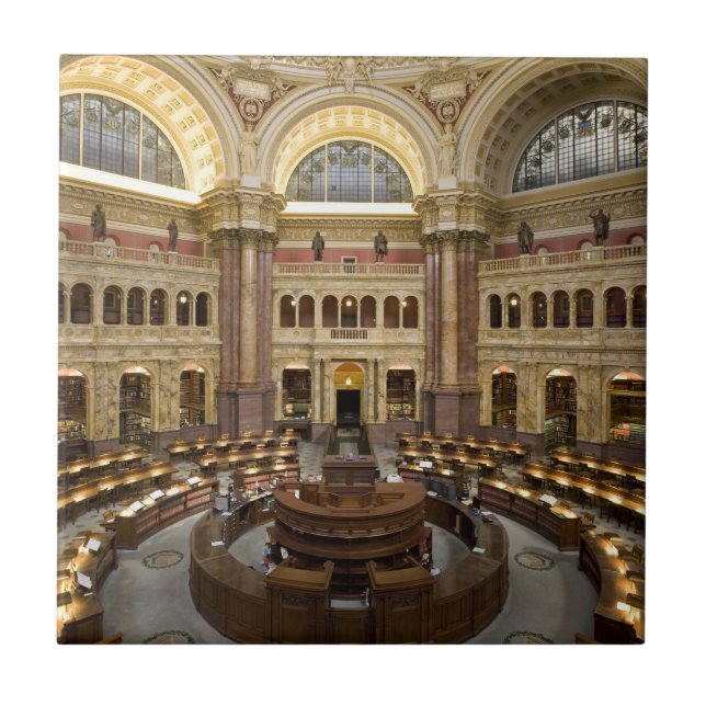 Kongressbibliothek Fliese (Vorderseite)