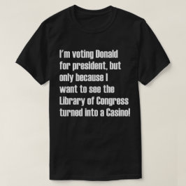 Kongressbibliothek machte zu ein Kasino T-Shirt