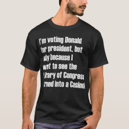 Kongressbibliothek machte zu ein Kasino T-Shirt