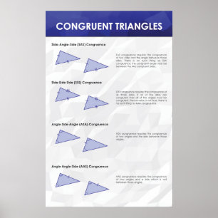 Kongruente Dreiecke - Math Poster