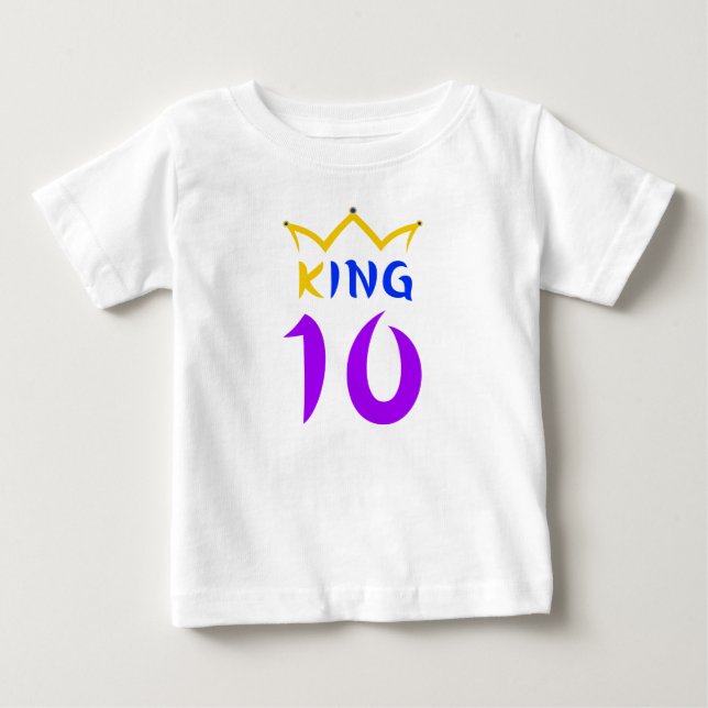 König 10 baby t-shirt (Vorderseite)