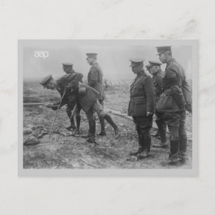 König Albert auf dem Schlachtfeld Erster Weltkrieg Postkarte