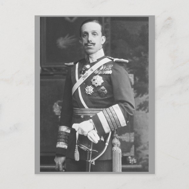 König Alfonso XIII. von Spanien Postkarte (Vorderseite)
