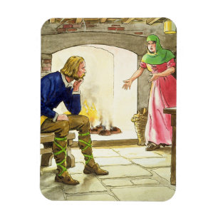 König Alfred (849-99) die Kuchen, 'vom Blick Magnet
