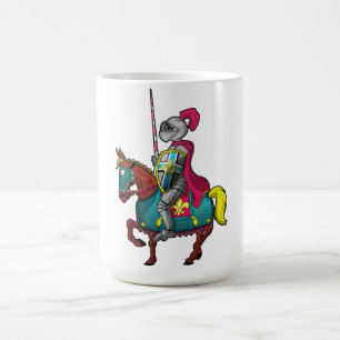 König Arthur medievil Ritter und Pferd Kaffeetasse