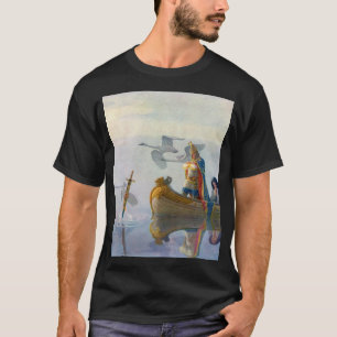 König Arthur u. Excalibur, C. 1922 durch N.C Wyet T-Shirt