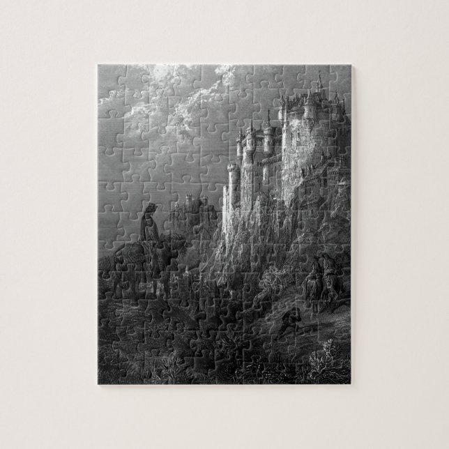 König Arthur und Camelot von Gustave Doré von 1868 (Vertikal)