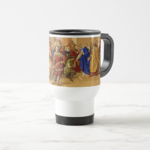 König Arthur und Ritter des Runden Tisches Reisebecher