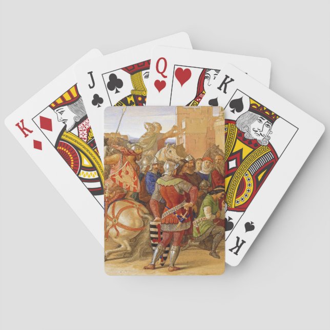 König Arthur und Ritter des Runden Tisches Spielkarten (Rückseite)