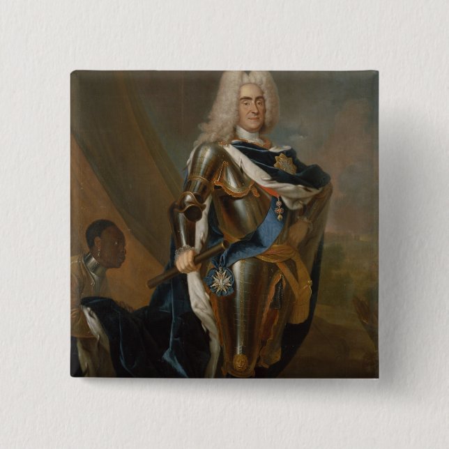 König Augustus II von Polen, bis 1730 Button (Vorderseite)