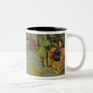 König Belshazzars Banquet, c.1543/44 Zweifarbige Tasse