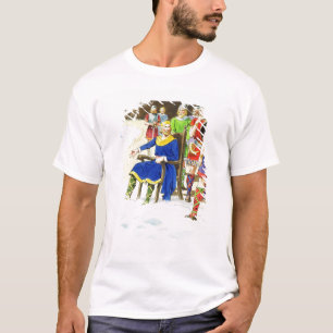 König Canute (c.995-1035) 'von den Blicken in die T-Shirt