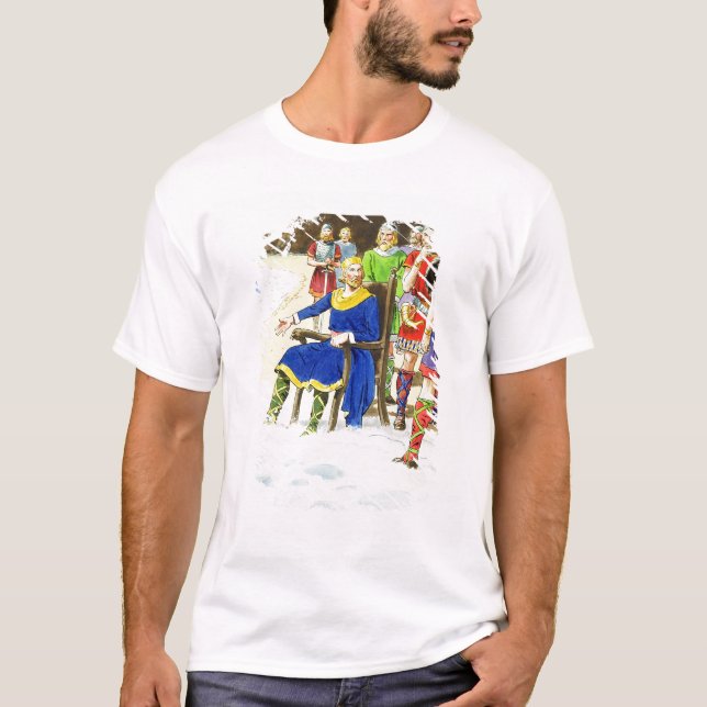 König Canute (c.995-1035) 'von den Blicken in die T-Shirt (Vorderseite)