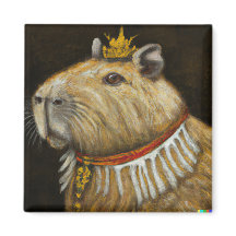 KÖNIG CAPYBARA MAGNET- LUSTIGES CAPYBARA GESCHENK