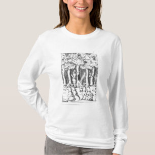 König Charles II versteckend in einer Eiche T-Shirt