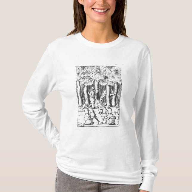 König Charles II versteckend in einer Eiche T-Shirt (Vorderseite)