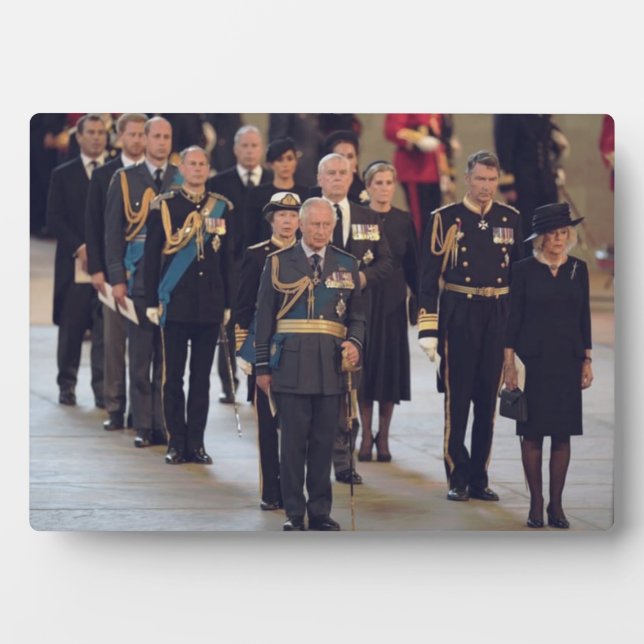 König Charles III. Beerdigung Fotoplatte (Vorderseite)