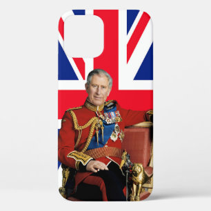König Charles III. mit britischer Flagge Case-Mate iPhone Hülle