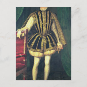 König Charles IX von Frankreich, c.1565 Postkarte
