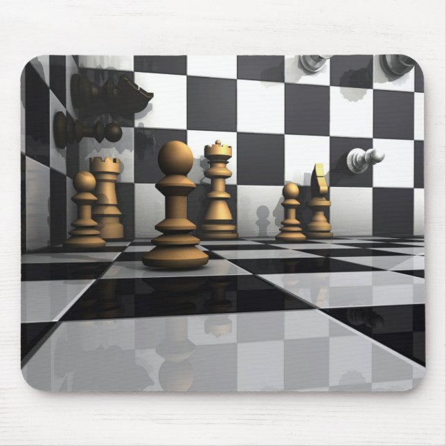 König Chess Play Mousepad (Vorne)